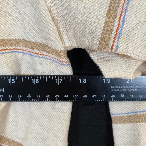 Lou & Grey Womens Sweatshirt Multicolor Striped Cropped Long Sleeve Cotton XS - Picture 6 of 12